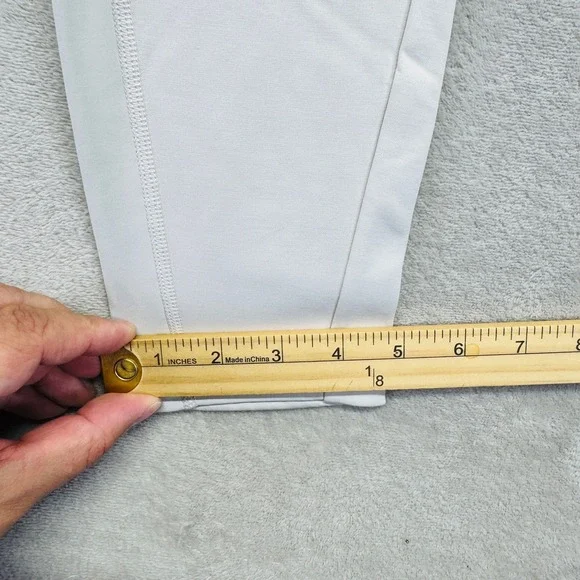 Athleta Pants Womens Small Abalone Cream Peak Hybrid Fleece Tight Zip Pocket NWT - Picture 12 of 13